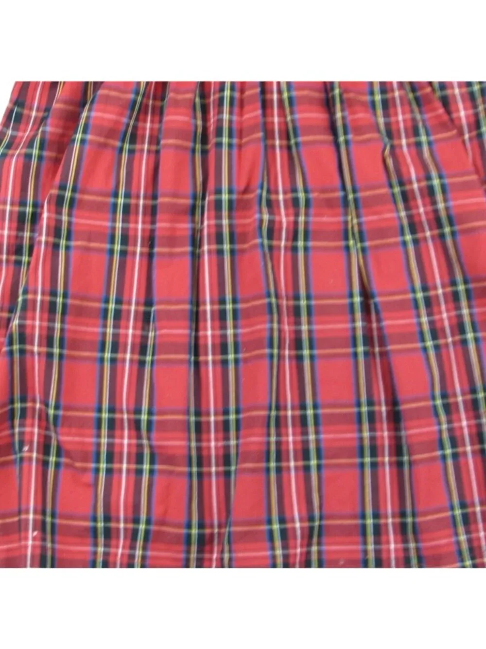 Crewcuts Red And Black Plaid Dress Winter Holiday Girl Velvet Waist girls 14